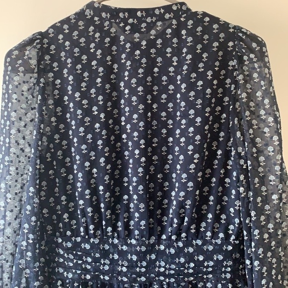 & Other Stories Floral Chiffon Mini Dress 4 - Picture 10 of 14